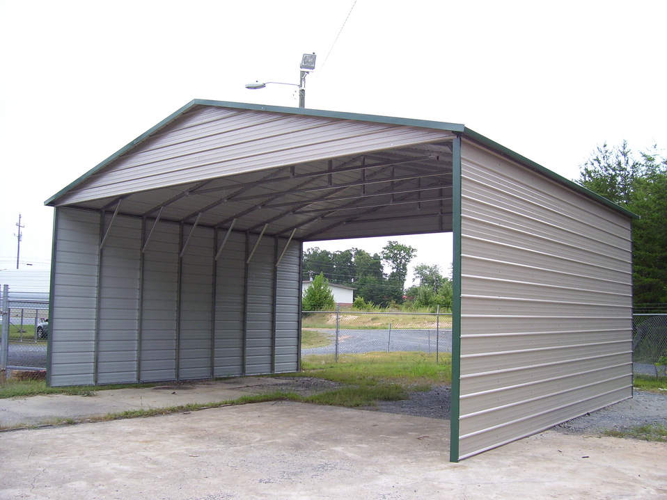 2 Car Garage with Carport